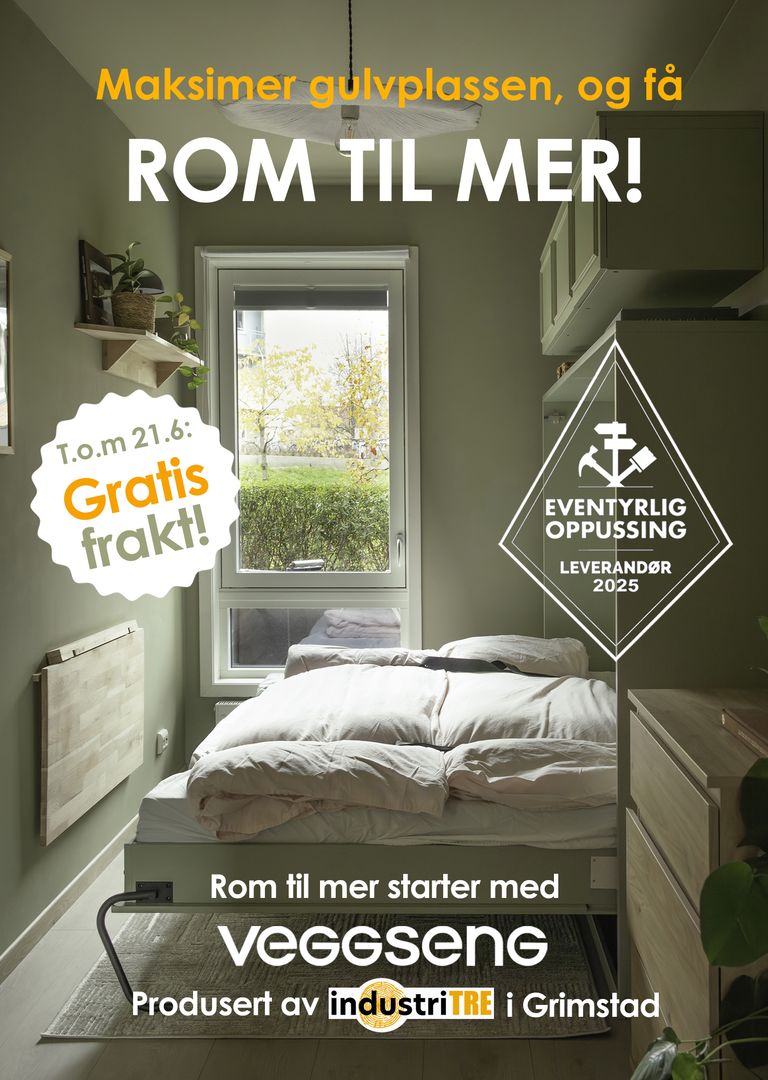 Skap rommet du trenger, og behold komforten. God plass er tidløst. Veggseng.