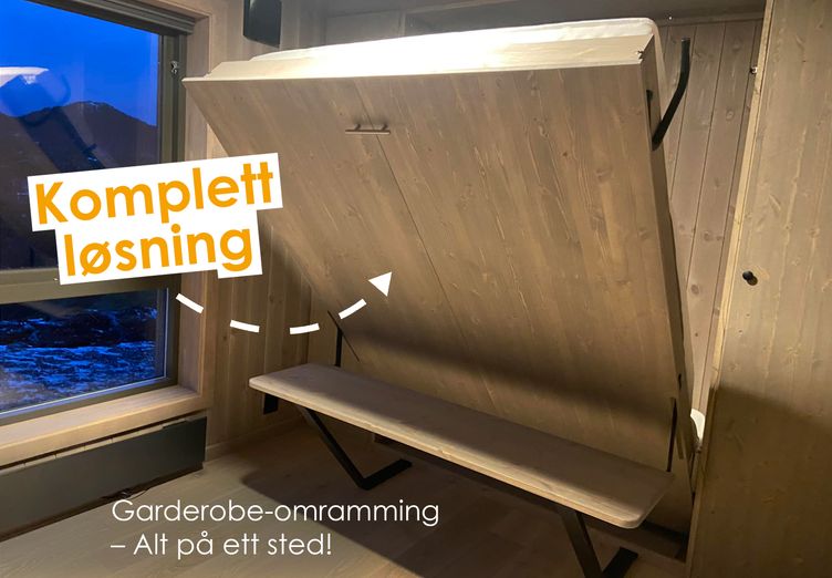 Komplett løsning: Madrass og garderobeinnredning - alt på et sted.