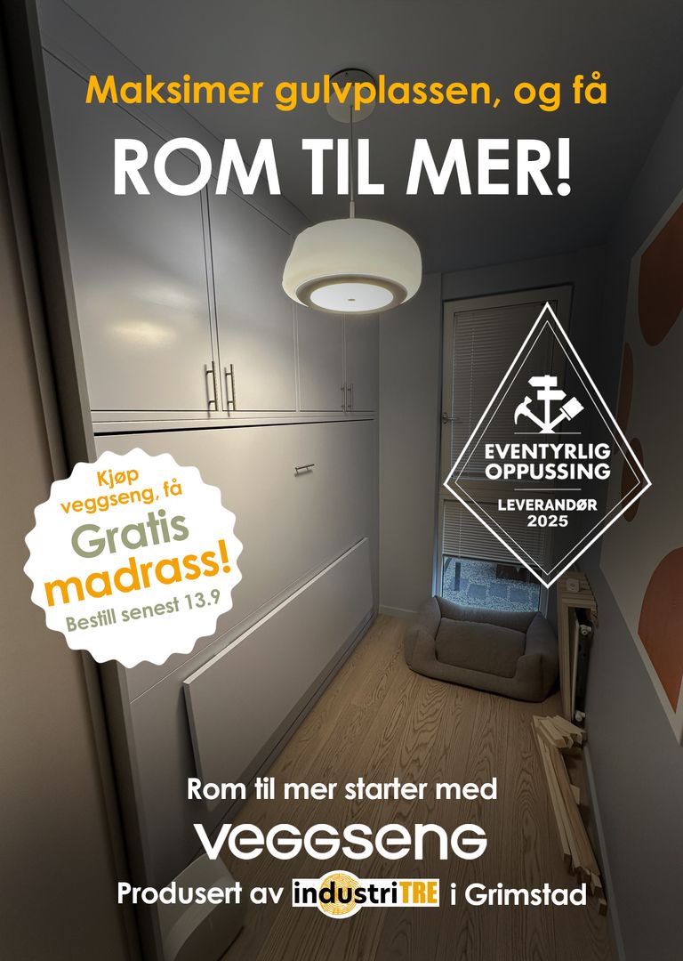 Skap rommet du trenger, og behold komforten. God plass er tidløst. Veggseng.
