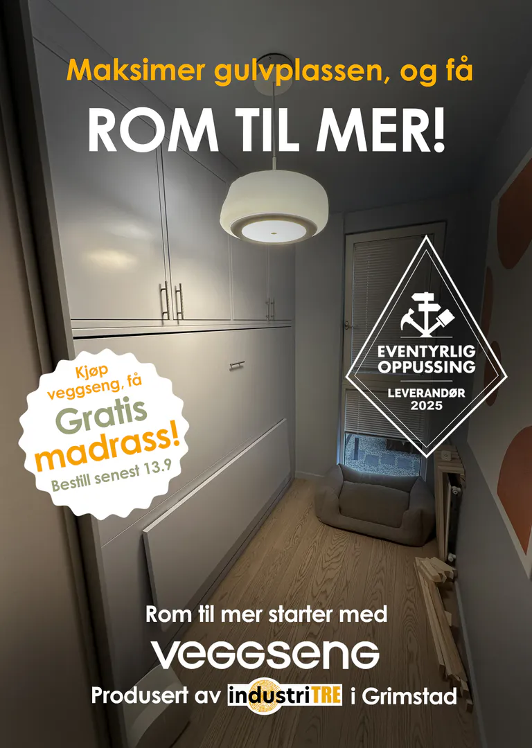 Skap rommet du trenger, og behold komforten. God plass er tidløst. Veggseng.