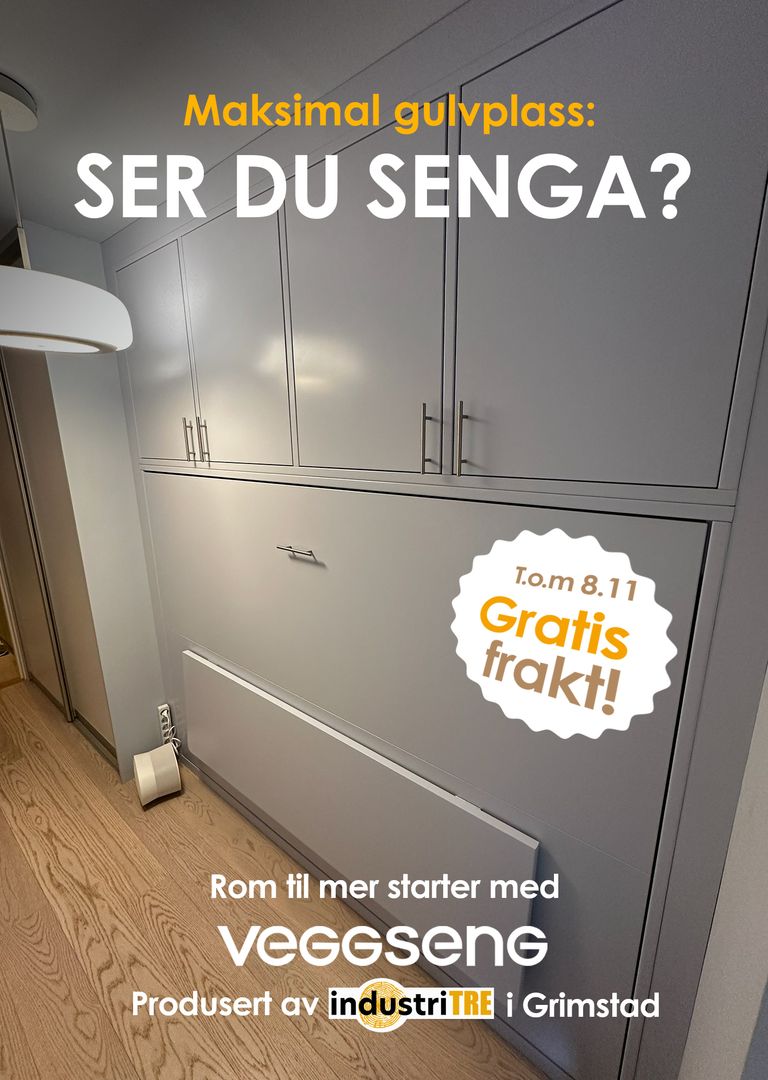Skap rommet du trenger, og behold komforten. God plass er tidløst. Veggseng.